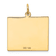 14k Yellow Gold Satin Friday the First Day Calendar Pendant