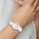 Charles Hubert Rose IP-plated Stainless Steel/Ceramic White Dial Watch