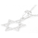 Diamond Cut Star Of David Pendant Necklace In Sterling Silver 18 Inch