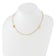 14K Yellow Gold Polished Paperclip Link with Circles and Bars 18-inch Necklace