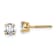 14K Yellow Gold Certified Lab Grown Diamond 1ct. VS/SI GH+, Screw Back Earrings