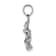 Rhodium Over 14k White Gold Polished and Diamond-Cut Beaded Plumeria
Flower Charm
