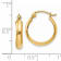 14k Yellow Gold Polished 3.5mm Hoop Earrings