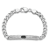 Rhodium Over Sterling Silver Enameled Bar Men's 8 Inch Bracelet