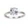 Rhodium Over Sterling Silver White Topaz Solitaire Ring 2.50ct