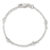 Sterling Silver Polished Fancy Bead with 1-inch Extensions Children's Bracelet
