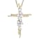 Elegant Lab-Grown Diamond Pendant Necklace In 14K Gold Over Sterling Silver