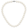 Rhodium Over Sterling Silver 10-11mm White Freshwater Cultured Pearl Necklace