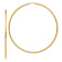 14k Yellow Gold 2 3/4" Endless Hoop Earrings