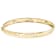 Italian Rinascimento Cross Bangle In Solid 14K Yellow Gold 6mm
