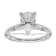Rhodium Over 14K White Gold 2 ct. G H I True Light Pear Moissanite
Solitaire Ring