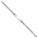 Rhodium Over 14k White Gold Polished Soft Diamond Shape Cuban ID Bracelet
