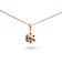 Natural Brown Smoky Quartz 14K Rose Gold Over Sterling Silver Round
Shape Pendant with Chain