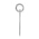 Rhodium Over Sterling Silver Fancy Script Letter D Initial Charm