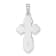Rhodium Over 14K White Gold Polished Eastern Orthodox Solid Cross Pendant