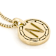 Cardano Initial N Pendant Necklace In 18K Gold Over Bronze