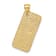 14k Yellow Gold Textured Maryland Ocean City License Plate pendant