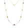 Multi-Gem 14k Yellow Gold Necklace 9.63ctw