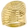 Gold-Tone Wide Bypass Ring