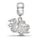 Sterling Silver Rhodium-plated LogoArt University of South Carolina
Small Dangle Bead