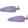 Off Park® Collection, Purple Seed Bead Heart Shape Earring