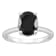 10x8mm Oval Black Onyx With Diamond Accents Rhodium Over Sterling Silver
Hidden Halo Ring