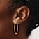 14k Yellow Gold Polished 1 3/16" Round Endless Hoop Earrings