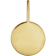 14K Yellow Gold 0.01ctw Diamond Accent Dog Mom Paw Print Charm Pendant.