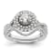 Rhodium Over 14K White Gold Eternal Promise Lab Grown Diamond Halo
Complete Ring 1.008ctw