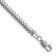 Rhodium Over 14k White Gold 2.3mm Franco Link Bracelet