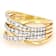 Lab-Grown Diamond Crossover Ring 0.62ctw In 14K Gold Sterling Silver