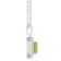 8x6mm Emerald Cut Peridot And White Topaz Rhodium Over Sterling Silver
Double Halo Pendant w/Chain