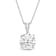 White Cubic Zirconia 14k White Gold Pendant With Chain 2.00ctw