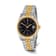 Men's Charles Hubert IP-plated Two-tone Black Dial Watch