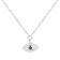Lab Created Alexandrite and Moissanite Rhodium Over Sterling Silver Evil
Eye Necklace