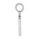 Rhodium Over 14k White Gold Polished Block Letter L Initial Pendant