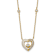 10K Yellow Gold Over Sterling Silver Cubic Zirconia Enamel Heart 16-inch
w/ 2" Extender Necklace