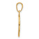 14k Two-tone Gold Diamond-cut MOM Cut-out Heart Pendant