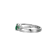Green And White Cubic Zirconia Platinum Over Sterling Silver Ring 2.27ctw