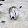 SHIRE Titanium Brushed Center Men’s Flat Wedding Ring with Polished
Beveled Edges 8mm
