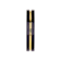 VIVALDI Black Ceramic Wedding Band With Yellow Gold Groove 4mm