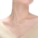 Lab-Created Moissanite, 14k Yellow Gold Plated over Sterling Silver Bar
Necklace, 0.30ctw