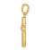 14K Yellow Gold 1/6ct. Diamond Latin Cross Pendant