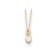 14K Yellow Gold Diamond and Mother of Pearl Chain Link 18 Inch Necklace