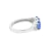 14K White Gold Oval Tanzanite and Diamond Ring, 1.73ctw