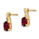 10k Yellow Gold 1.5ctw Lab Created Red Ruby July Birthstone and Diamond
Dangle Earrings