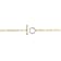 Two-Tone CZ Link Bracelet In 14K Gold Over Brass