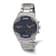 Charles Hubert Stainless Chronograph Dual Time Blue Dial Watch