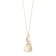 9mm Round White Freshwater Pearl and 0.08ctw Diamond 10K Yellow Gold
Pendant with Chain
