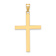 14k Yellow Gold Cross Charm